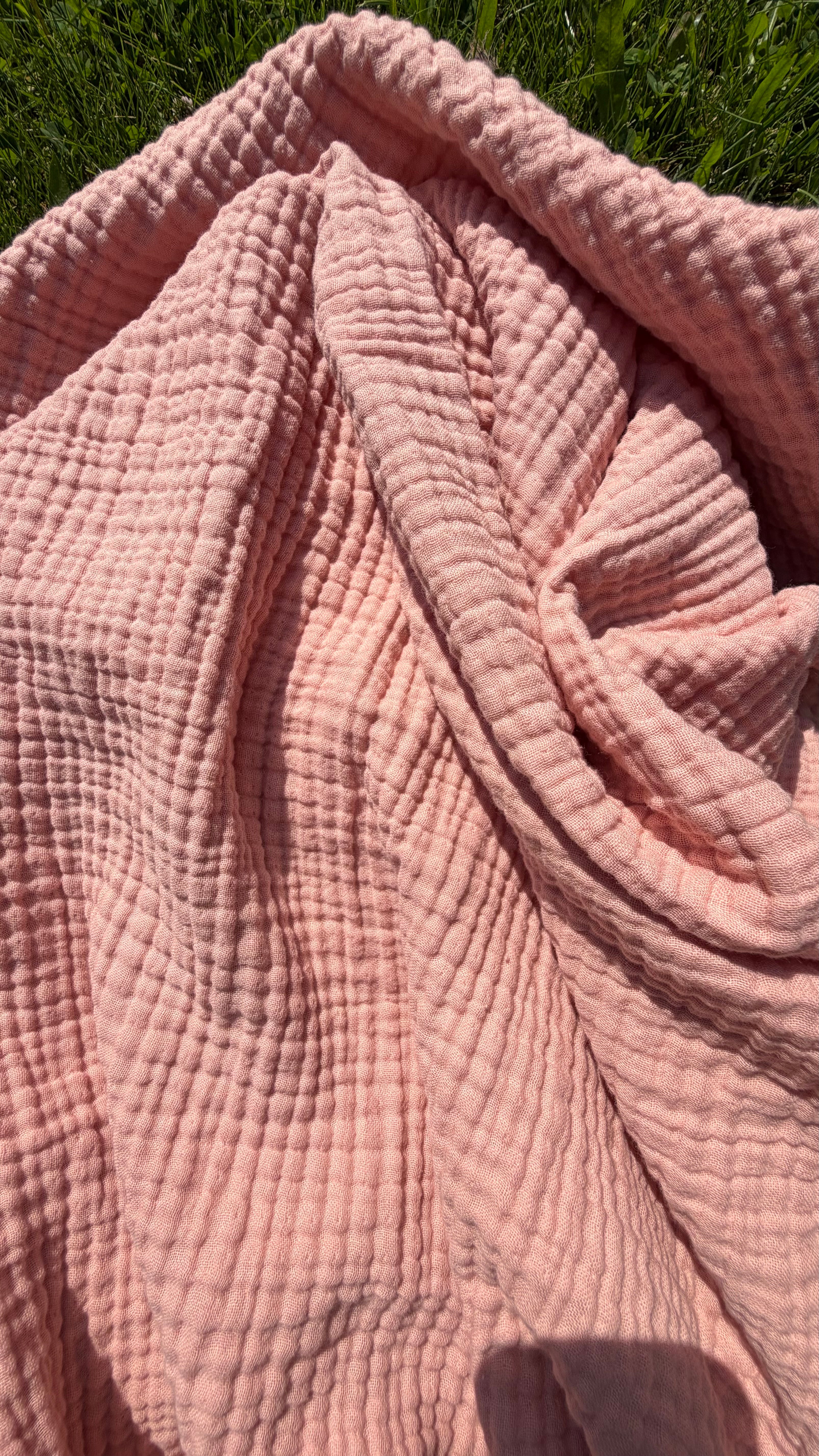 Aluve Pembe Müslin Banyo Havlusu (90x180 cm) - %100 Pamuk, Ekstra Yumuşak, Hızlı Kuruyan havlu