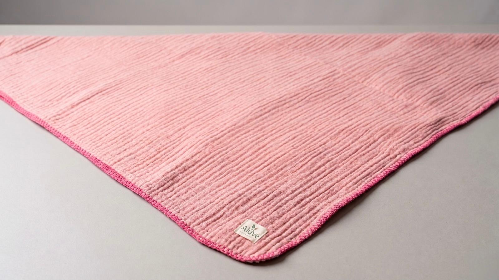 Müslin Şal, 4 katlı, Çoban dikişli - Doğal Pamuklu 90x100cm Omuz Şalı & Boyunluk