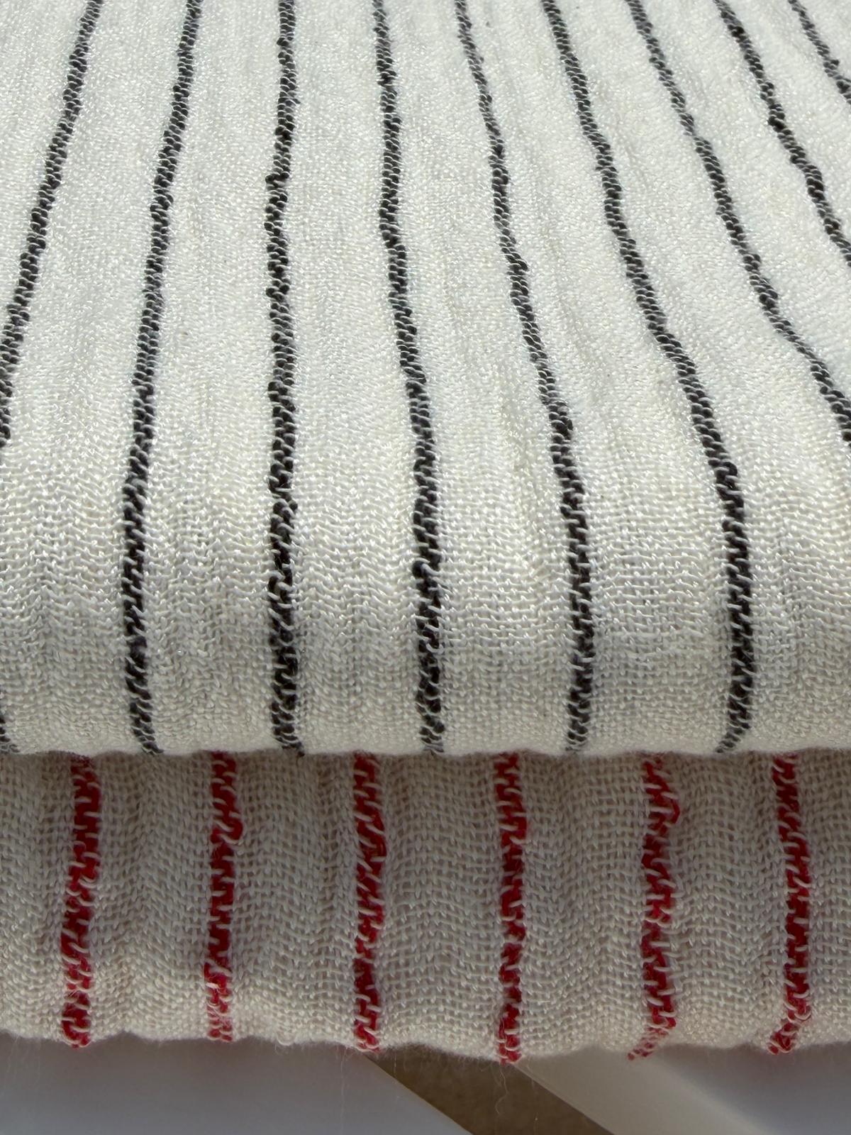 Aluve Kırmızı Çizgili Müslin Peştemal, Plaj Havlusu, Pareo ve Banyo Havlusu